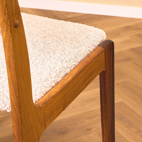 Danish dining chairs in Santos rosewood by Skovby