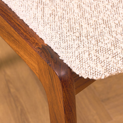 Danish dining chairs in Santos rosewood by Skovby