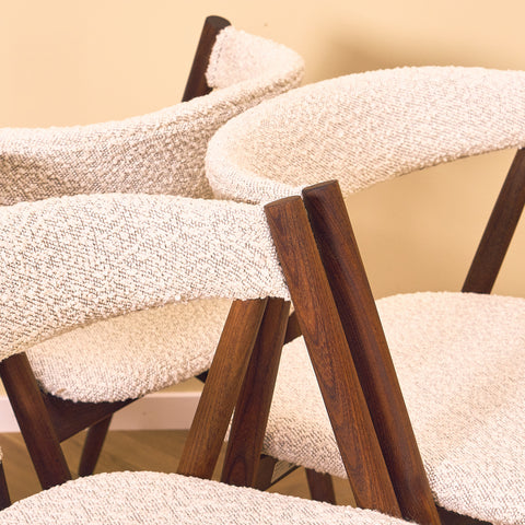 Danish dining chairs in walnut