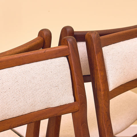 Danish dining chairs in teak