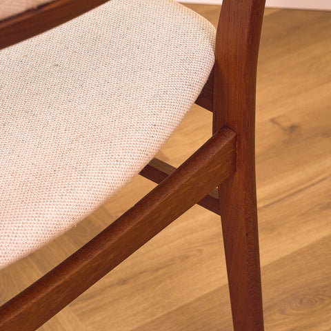 Danish dining chairs in teak
