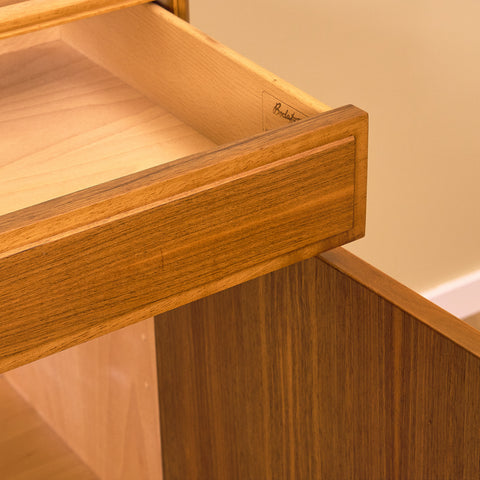 Swedish cabinet in walnut by B. Fridhagen for Bodafors