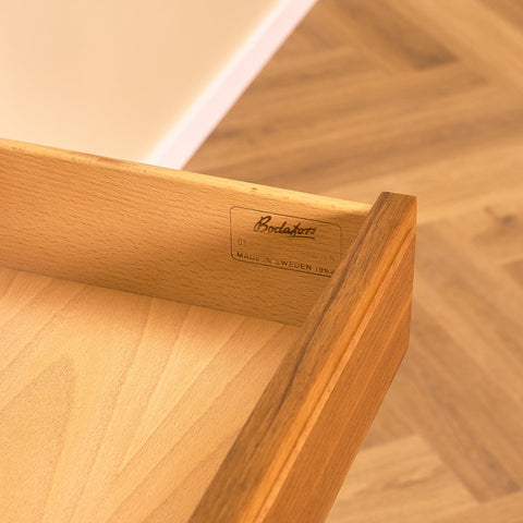 Swedish cabinet in walnut by B. Fridhagen for Bodafors