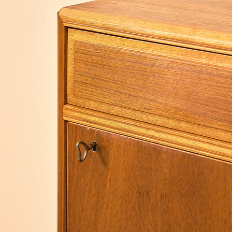 Swedish cabinet in walnut by B. Fridhagen for Bodafors