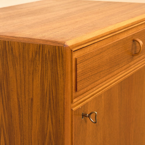 Swedish cabinet in walnut by B. Fridhagen for Bodafors
