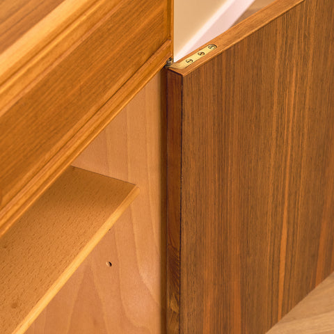 Swedish cabinet in walnut by B. Fridhagen for Bodafors