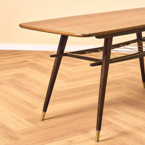 Swedish coffee table in teak