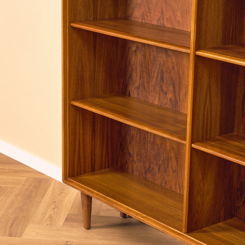 Swedish bookshelf in walnut by Bertil Fridhagen for Bodafors