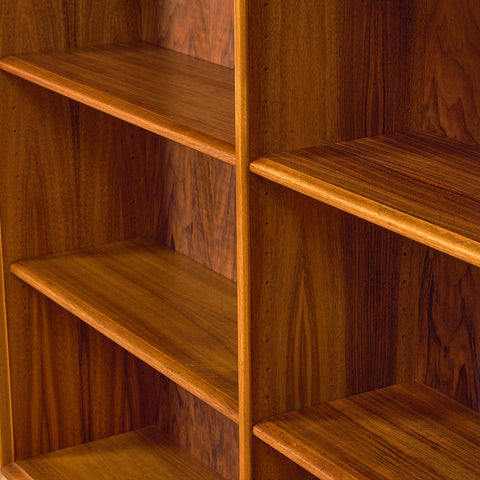 Swedish bookshelf in walnut by Bertil Fridhagen for Bodafors