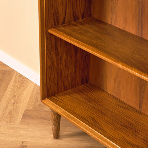 Swedish bookshelf in walnut by Bertil Fridhagen for Bodafors