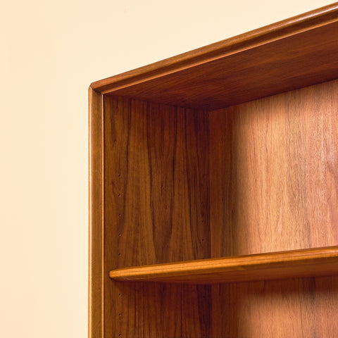 Swedish bookshelf in walnut by Bertil Fridhagen for Bodafors