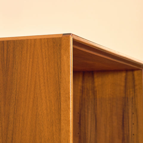 Swedish bookshelf in walnut by Bertil Fridhagen for Bodafors