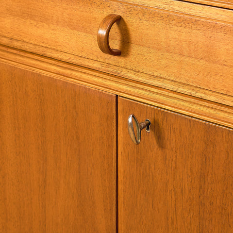 Swedish sideboard in walnut by Bertil Fridhagen for Bodafors, model 'Fasett'