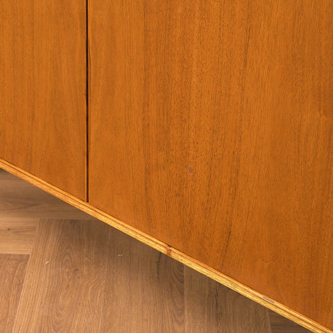 Swedish sideboard in walnut by Bertil Fridhagen for Bodafors, model 'Fasett'
