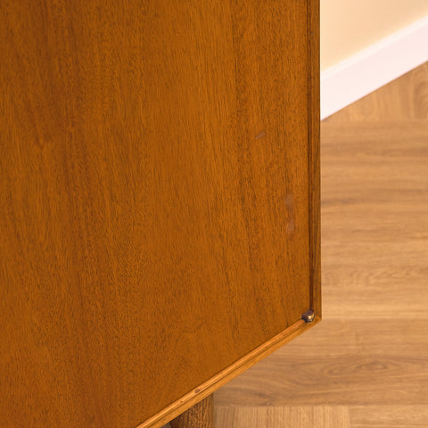 Swedish sideboard in walnut by Bertil Fridhagen for Bodafors, model 'Fasett'