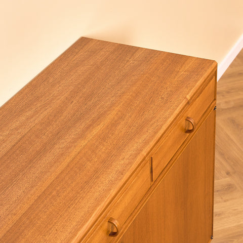 Swedish sideboard in walnut by Bertil Fridhagen for Bodafors, model 'Fasett'