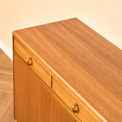 Swedish sideboard in walnut by Bertil Fridhagen for Bodafors, model 'Fasett'