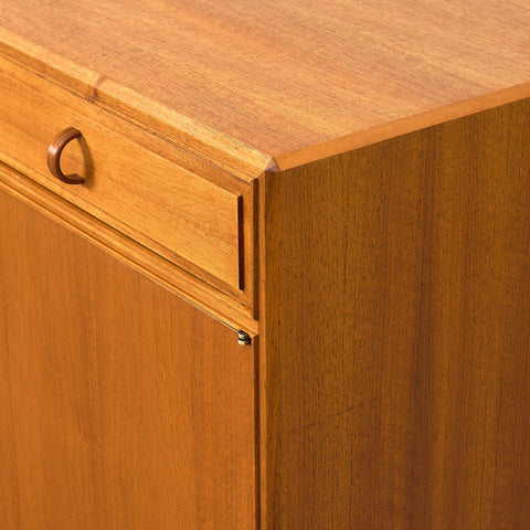 Swedish sideboard in walnut by Bertil Fridhagen for Bodafors, model 'Fasett'