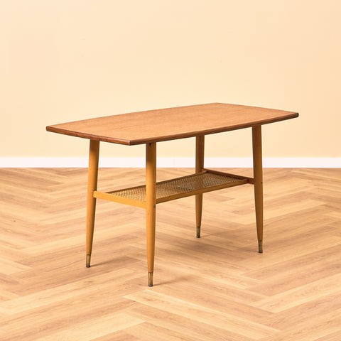 Swedish coffee table in teak and beech