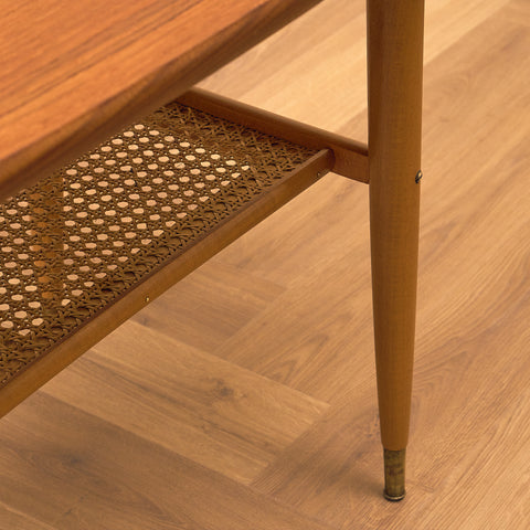 Swedish coffee table in teak and beech