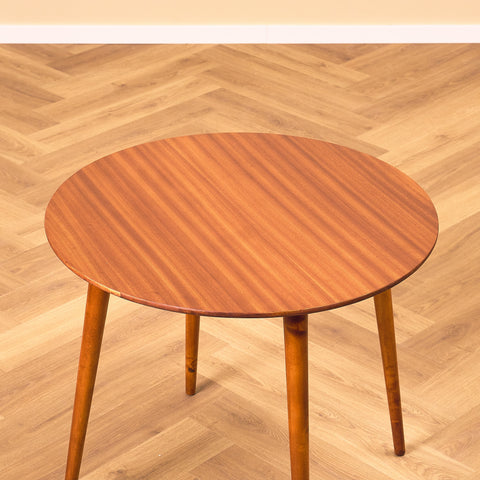 Swedish side table in mahogany and beech