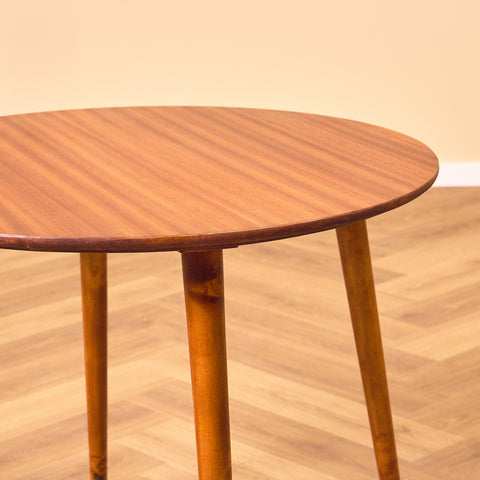 Swedish side table in mahogany and beech