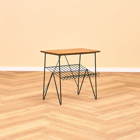 Swedish side table in teak