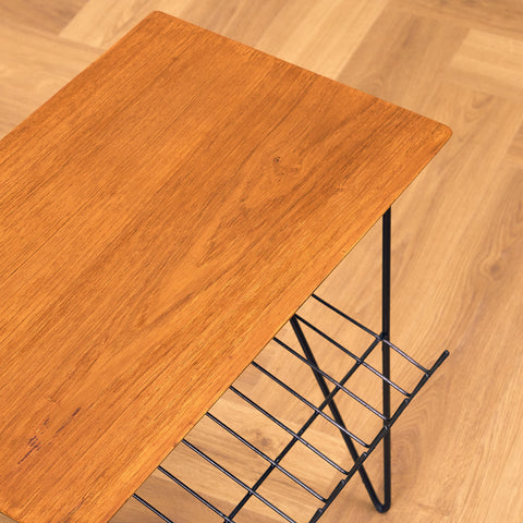 Swedish side table in teak
