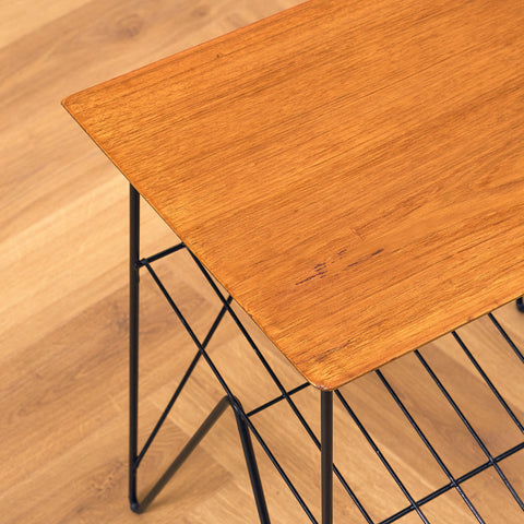 Swedish side table in teak