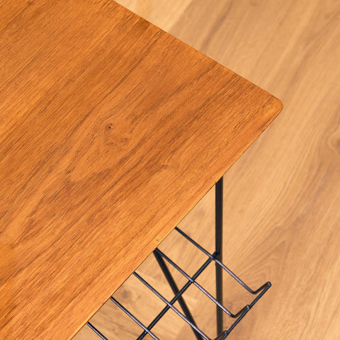 Swedish side table in teak