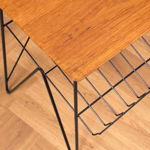 Swedish side table in teak