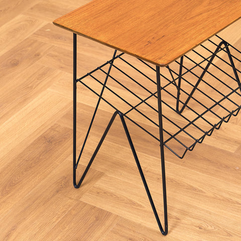 Swedish side table in teak