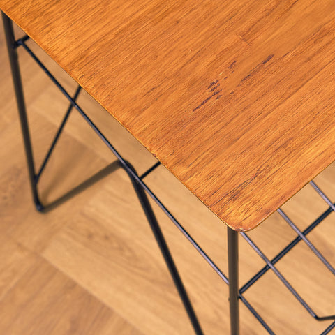 Swedish side table in teak