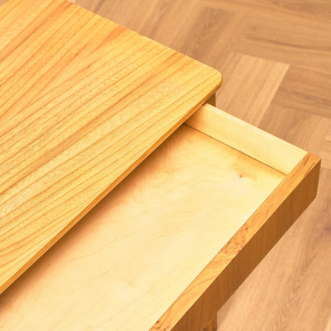Swedish bedside tables in birch and teak by Svensk Möbelindustri