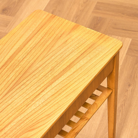 Swedish bedside tables in birch and teak by Svensk Möbelindustri