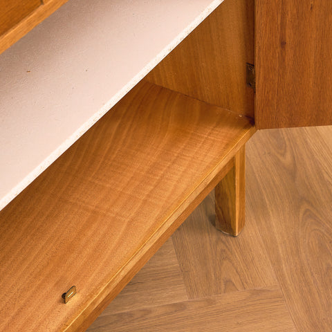 Swedish bookshelf in teak and oak