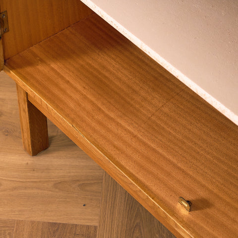 Swedish bookshelf in teak and oak