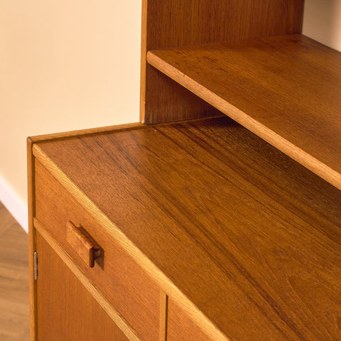 Swedish bookshelf in teak and oak