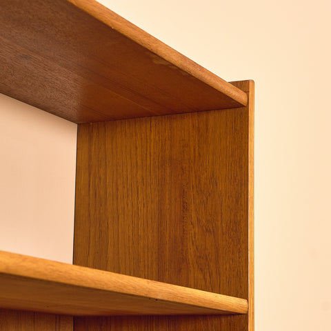 Swedish bookshelf in teak and oak