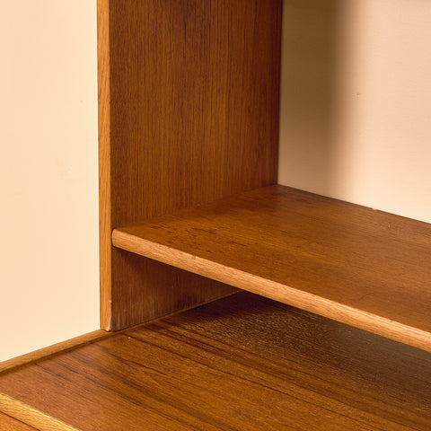 Swedish bookshelf in teak and oak