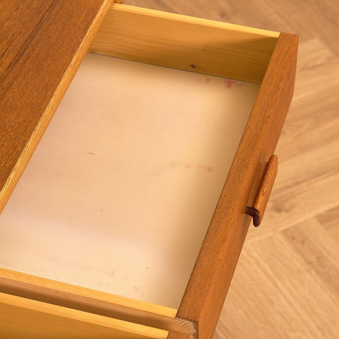 Swedish bookshelf in teak and oak