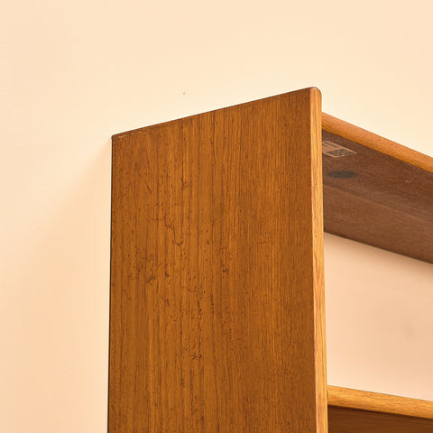 Swedish bookshelf in teak and oak
