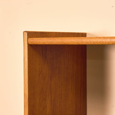 Swedish bookshelf in teak and oak