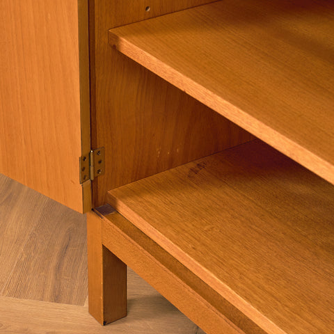Swedish bookshelf in teak and beech