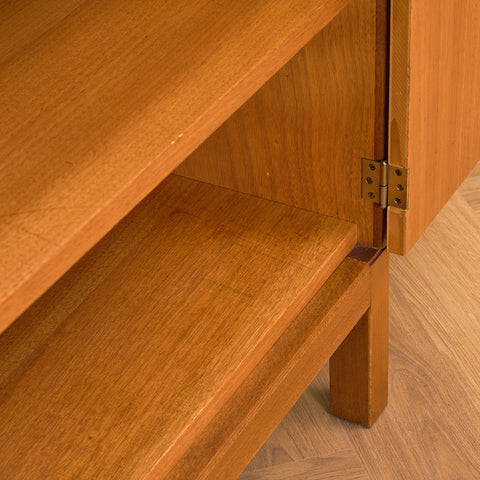 Swedish bookshelf in teak and beech