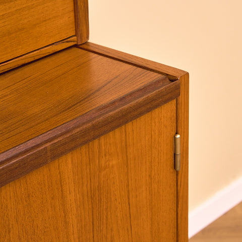 Swedish bookshelf in teak and beech
