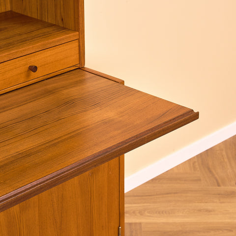 Swedish bookshelf in teak and beech