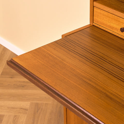 Swedish bookshelf in teak and beech