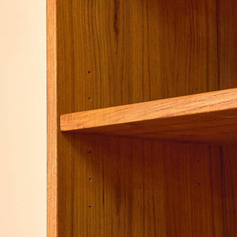Swedish bookshelf in teak and beech