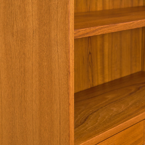 Swedish bookshelf in teak and beech